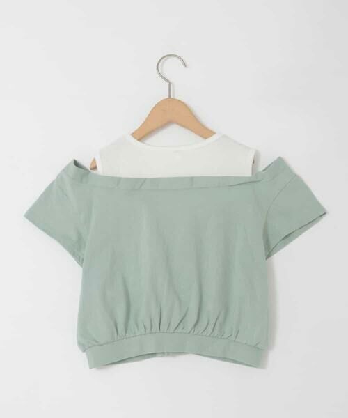 a.v.v / アー・ヴェ・ヴェ カットソー | [120-160]オフショルドッキングTシャツ | 詳細13