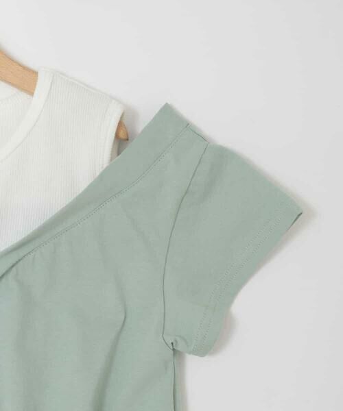 a.v.v / アー・ヴェ・ヴェ カットソー | [120-160]オフショルドッキングTシャツ | 詳細15