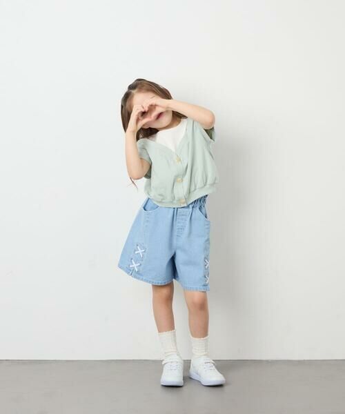 a.v.v / アー・ヴェ・ヴェ カットソー | [120-160]オフショルドッキングTシャツ | 詳細8