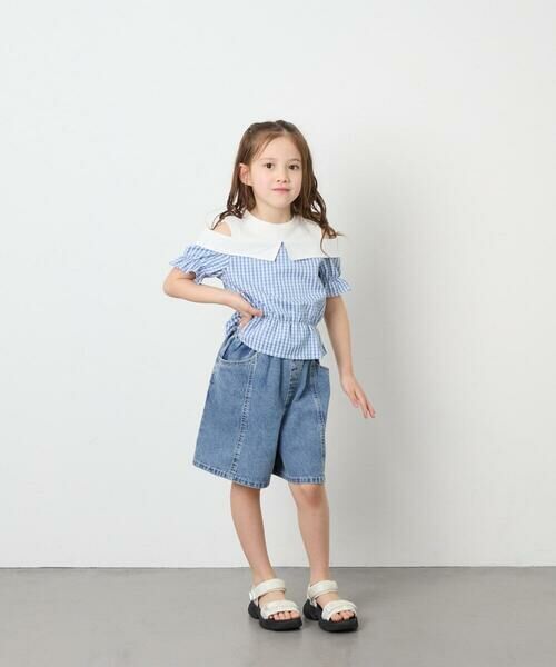 a.v.v / アー・ヴェ・ヴェ その他パンツ | [130-160]ケミカルデニムキュロット | 詳細4