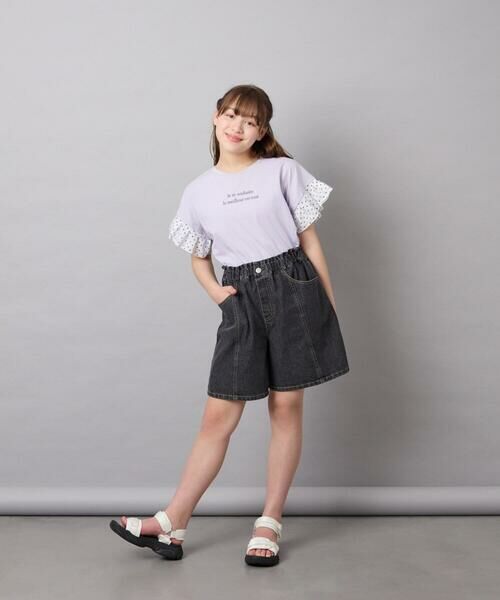 a.v.v / アー・ヴェ・ヴェ その他パンツ | [130-160]ケミカルデニムキュロット | 詳細22