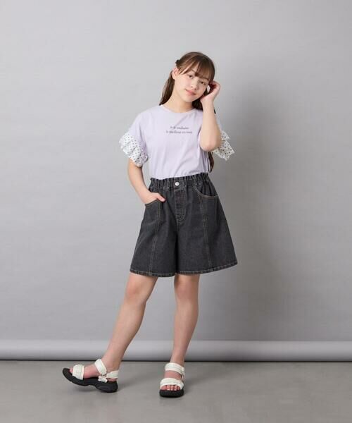 a.v.v / アー・ヴェ・ヴェ その他パンツ | [130-160]ケミカルデニムキュロット | 詳細23