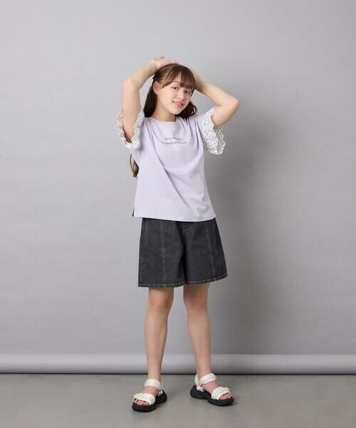 a.v.v / アー・ヴェ・ヴェ その他パンツ | [130-160]ケミカルデニムキュロット | 詳細24