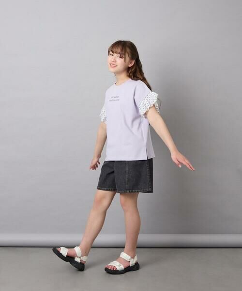 a.v.v / アー・ヴェ・ヴェ その他パンツ | [130-160]ケミカルデニムキュロット | 詳細25