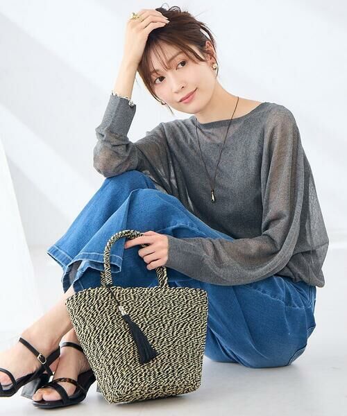 a.v.v / アー・ヴェ・ヴェ トートバッグ | ラメカゴバッグ（ブラウン）