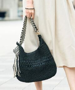 a.v.v / アー・ヴェ・ヴェ トートバッグ | 【雑誌InRed(宝島社)5月号掲載】ミックス編み雑材バッグ