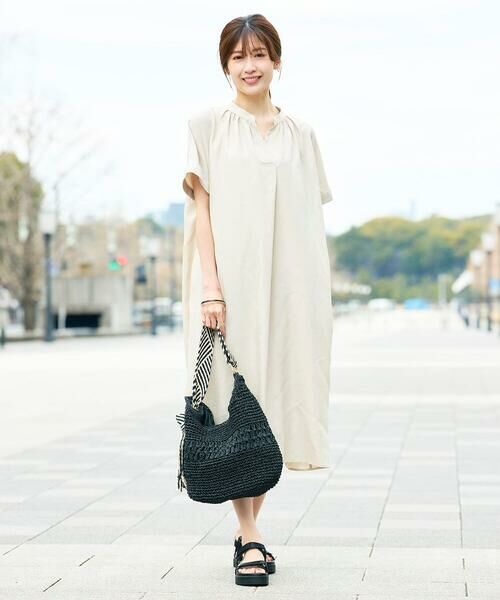 a.v.v / アー・ヴェ・ヴェ トートバッグ | 【雑誌InRed(宝島社)5月号掲載】ミックス編み雑材バッグ | 詳細3