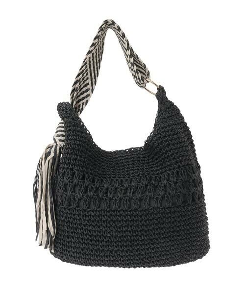 a.v.v / アー・ヴェ・ヴェ トートバッグ | 【雑誌InRed(宝島社)5月号掲載】ミックス編み雑材バッグ | 詳細5