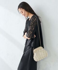 a.v.v / アー・ヴェ・ヴェ ショルダーバッグ | パール調編みバッグ