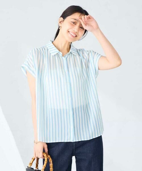 a.v.v / アー・ヴェ・ヴェ シャツ・ブラウス | ストライプシアーシャツ | 詳細2