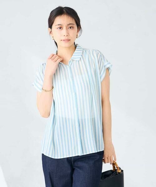 a.v.v / アー・ヴェ・ヴェ シャツ・ブラウス | ストライプシアーシャツ | 詳細3