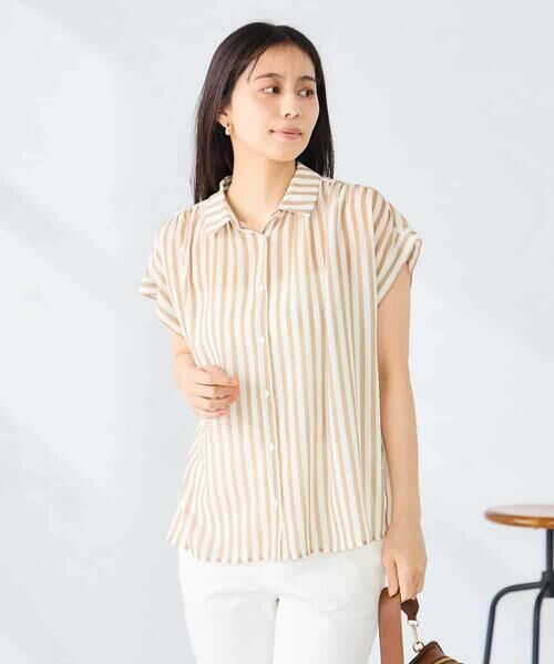 a.v.v / アー・ヴェ・ヴェ シャツ・ブラウス | ストライプシアーシャツ | 詳細7