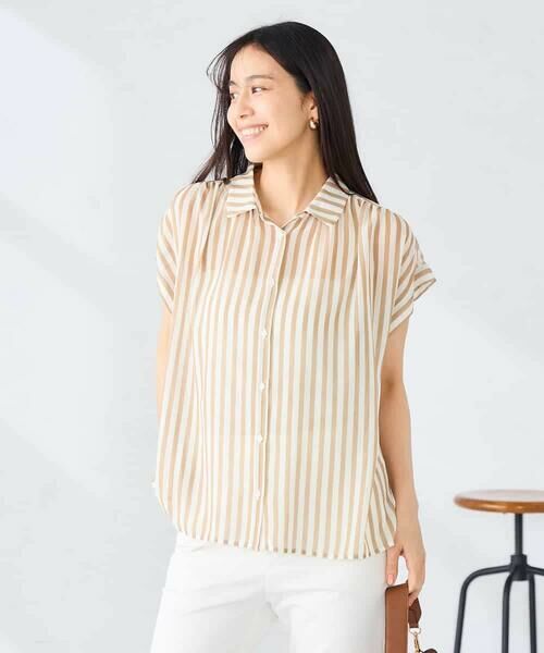 a.v.v / アー・ヴェ・ヴェ シャツ・ブラウス | ストライプシアーシャツ | 詳細8