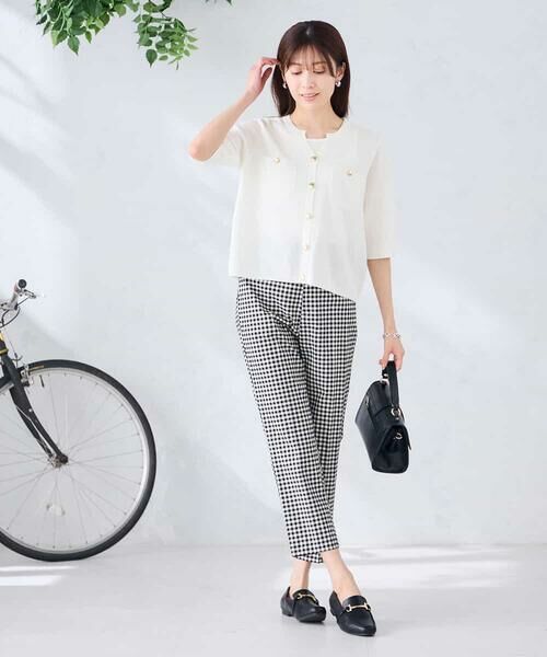 a.v.v / アー・ヴェ・ヴェ カーディガン・ボレロ | 6分袖ジャケットライクカーディガン | 詳細11