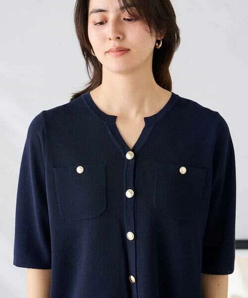 a.v.v / アー・ヴェ・ヴェ カーディガン・ボレロ | 6分袖ジャケットライクカーディガン | 詳細15