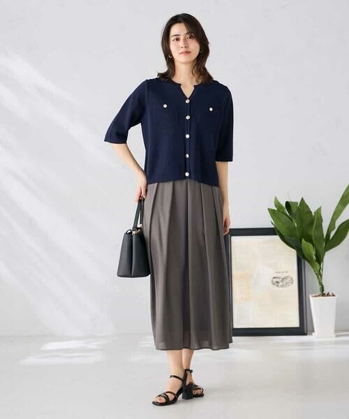 a.v.v / アー・ヴェ・ヴェ カーディガン・ボレロ | 6分袖ジャケットライクカーディガン | 詳細6