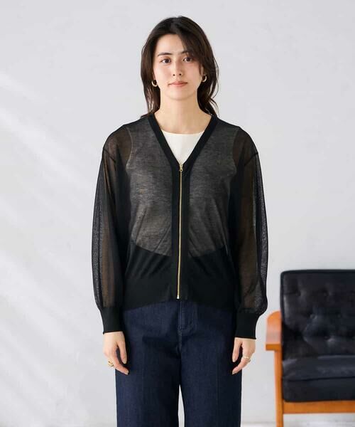 a.v.v / アー・ヴェ・ヴェ カーディガン・ボレロ | シアージップカーディガン | 詳細13