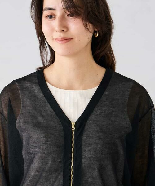 a.v.v / アー・ヴェ・ヴェ カーディガン・ボレロ | シアージップカーディガン | 詳細16