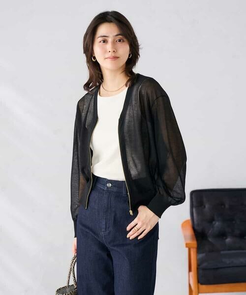 a.v.v / アー・ヴェ・ヴェ カーディガン・ボレロ | シアージップカーディガン | 詳細8