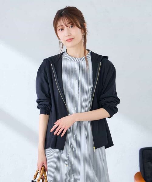 a.v.v / アー・ヴェ・ヴェ パーカー | 【UVカット】バックフレアパーカー（ネイビー）