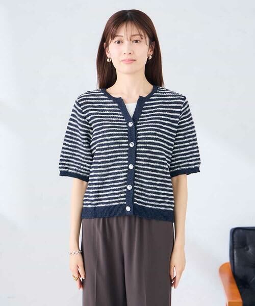 a.v.v / アー・ヴェ・ヴェ カーディガン・ボレロ | ラメキーネックカーディガン | 詳細7
