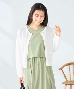 a.v.v / アー・ヴェ・ヴェ カーディガン・ボレロ | サマーメッシュショートカーディガン