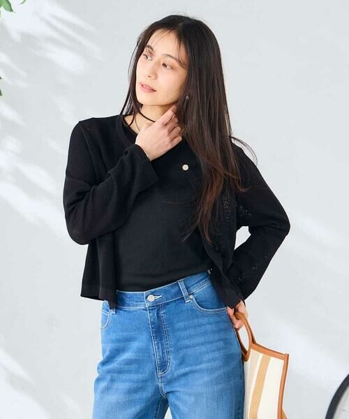 a.v.v / アー・ヴェ・ヴェ カーディガン・ボレロ | サマーメッシュショートカーディガン | 詳細29