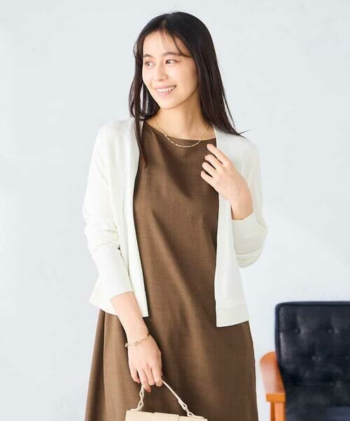a.v.v / アー・ヴェ・ヴェ カーディガン・ボレロ | シアーラメトッパーカーディガン | 詳細1