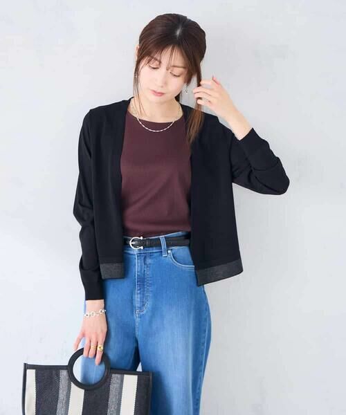 a.v.v / アー・ヴェ・ヴェ カーディガン・ボレロ | シアーラメトッパーカーディガン | 詳細11