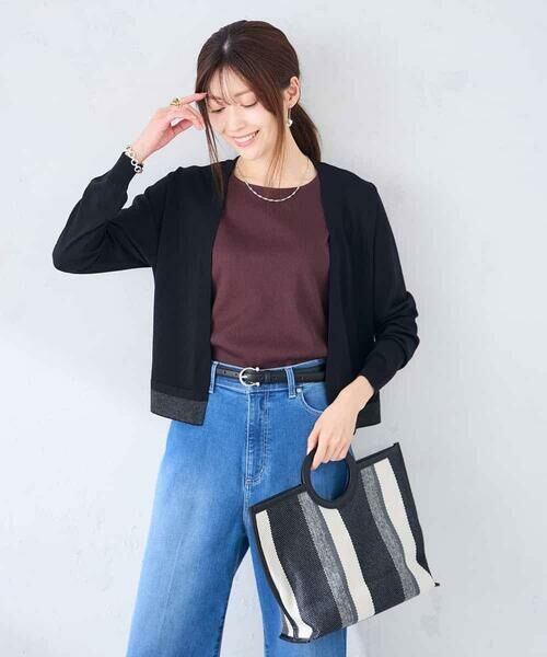 a.v.v / アー・ヴェ・ヴェ カーディガン・ボレロ | シアーラメトッパーカーディガン | 詳細12