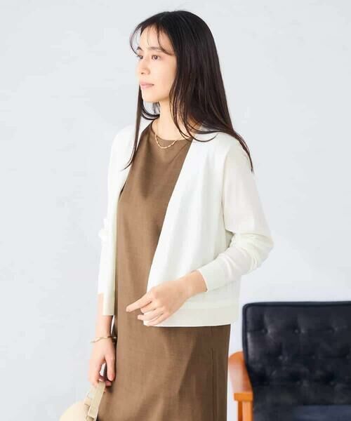 a.v.v / アー・ヴェ・ヴェ カーディガン・ボレロ | シアーラメトッパーカーディガン | 詳細2