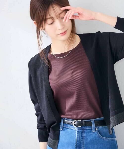 a.v.v / アー・ヴェ・ヴェ カーディガン・ボレロ | シアーラメトッパーカーディガン | 詳細20