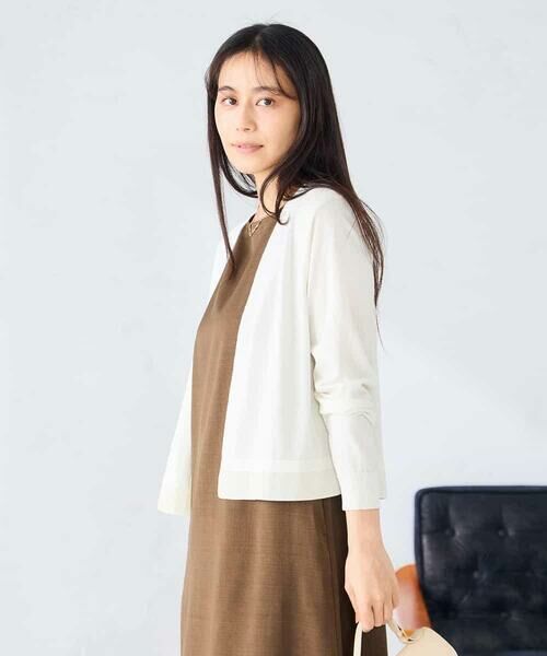 a.v.v / アー・ヴェ・ヴェ カーディガン・ボレロ | シアーラメトッパーカーディガン | 詳細3