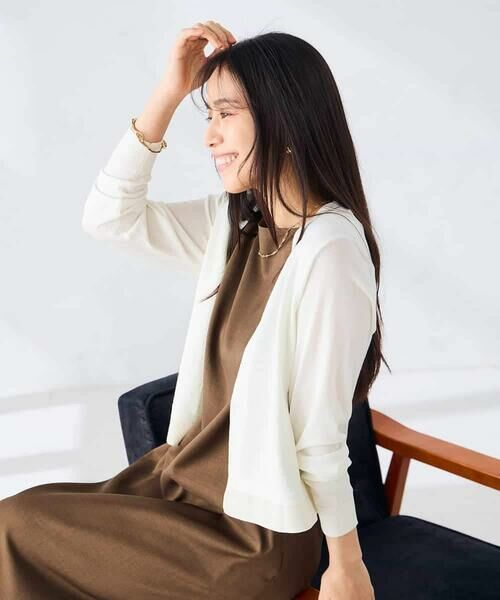 a.v.v / アー・ヴェ・ヴェ カーディガン・ボレロ | シアーラメトッパーカーディガン | 詳細8