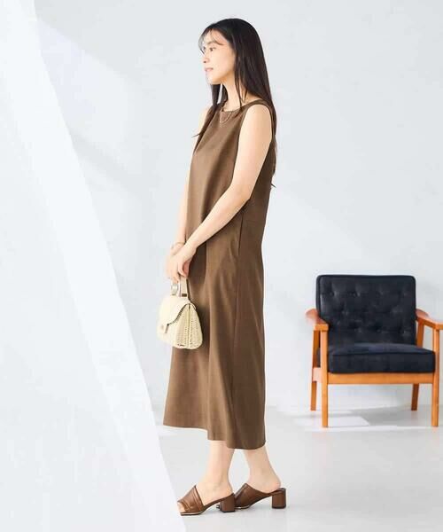 a.v.v / アー・ヴェ・ヴェ ロング・マキシ丈ワンピース | 【洗える】ノースリーブフレアワンピース | 詳細10