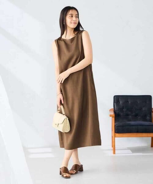a.v.v / アー・ヴェ・ヴェ ロング・マキシ丈ワンピース | 【洗える】ノースリーブフレアワンピース | 詳細12