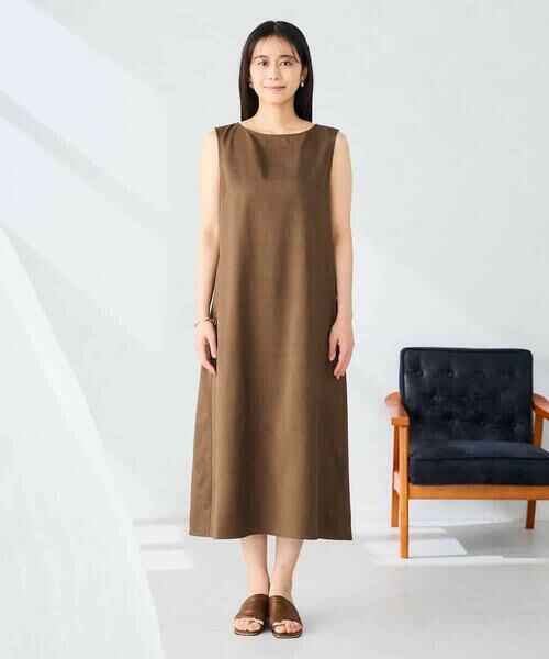 a.v.v / アー・ヴェ・ヴェ ロング・マキシ丈ワンピース | 【洗える】ノースリーブフレアワンピース | 詳細13