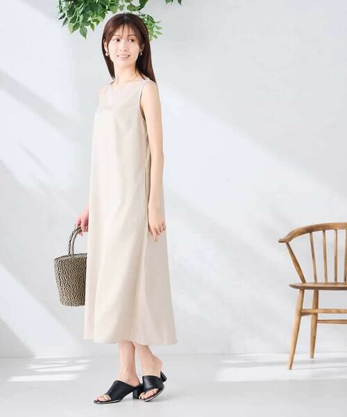 a.v.v / アー・ヴェ・ヴェ ロング・マキシ丈ワンピース | 【洗える】ノースリーブフレアワンピース | 詳細4