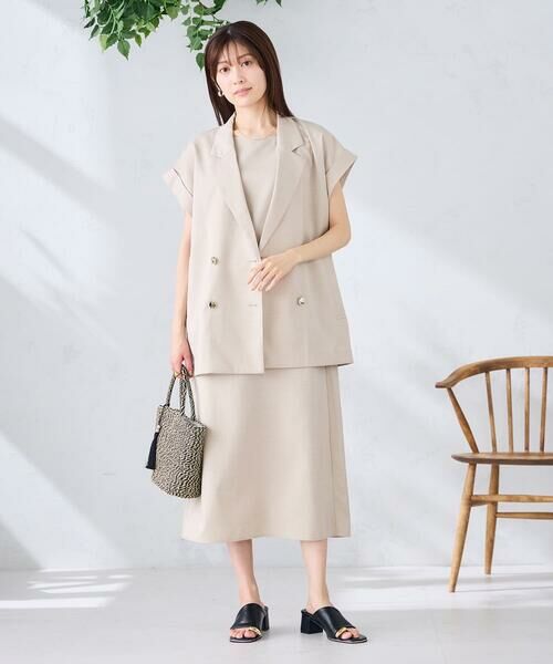 a.v.v / アー・ヴェ・ヴェ ロング・マキシ丈ワンピース | 【洗える】ノースリーブフレアワンピース | 詳細5