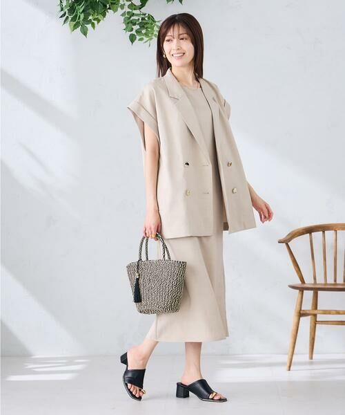 a.v.v / アー・ヴェ・ヴェ ロング・マキシ丈ワンピース | 【洗える】ノースリーブフレアワンピース | 詳細7