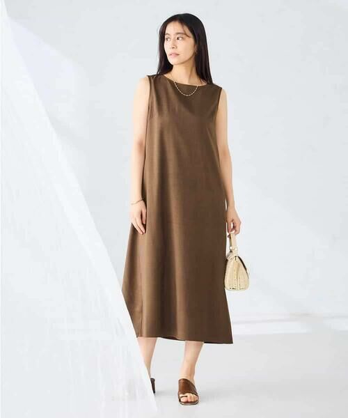 a.v.v / アー・ヴェ・ヴェ ロング・マキシ丈ワンピース | 【洗える】ノースリーブフレアワンピース | 詳細8