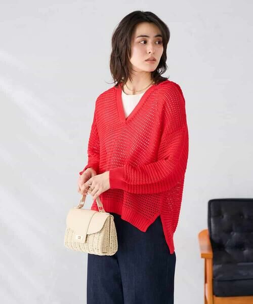 a.v.v / アー・ヴェ・ヴェ ニット・セーター | メッシュフードニットプルオーバー | 詳細11