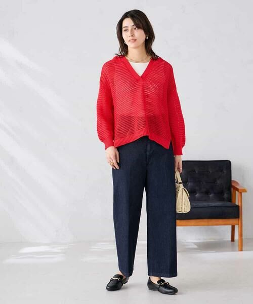 a.v.v / アー・ヴェ・ヴェ ニット・セーター | メッシュフードニットプルオーバー | 詳細12