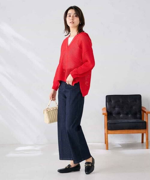 a.v.v / アー・ヴェ・ヴェ ニット・セーター | メッシュフードニットプルオーバー | 詳細15