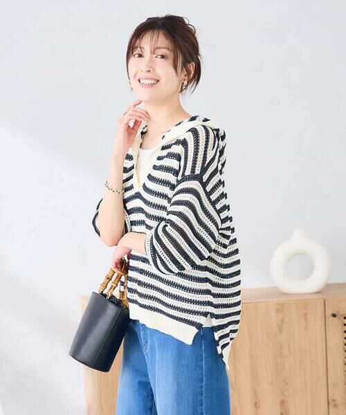 a.v.v / アー・ヴェ・ヴェ ニット・セーター | メッシュフードニットプルオーバー | 詳細16