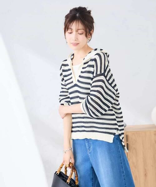 a.v.v / アー・ヴェ・ヴェ ニット・セーター | メッシュフードニットプルオーバー | 詳細17