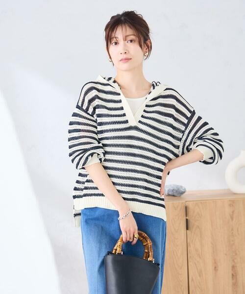 a.v.v / アー・ヴェ・ヴェ ニット・セーター | メッシュフードニットプルオーバー | 詳細18