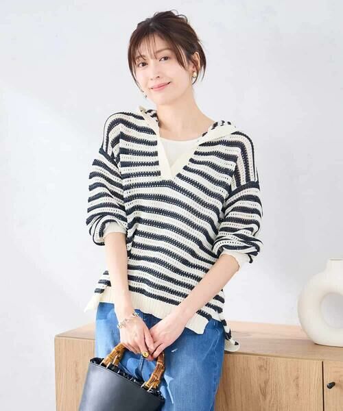 a.v.v / アー・ヴェ・ヴェ ニット・セーター | メッシュフードニットプルオーバー | 詳細19