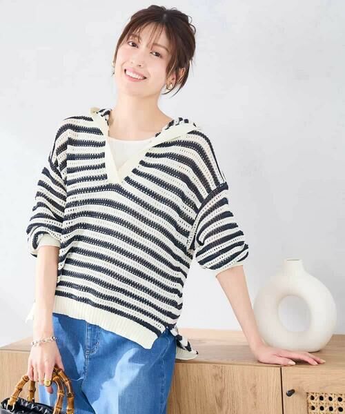 a.v.v / アー・ヴェ・ヴェ ニット・セーター | メッシュフードニットプルオーバー | 詳細20