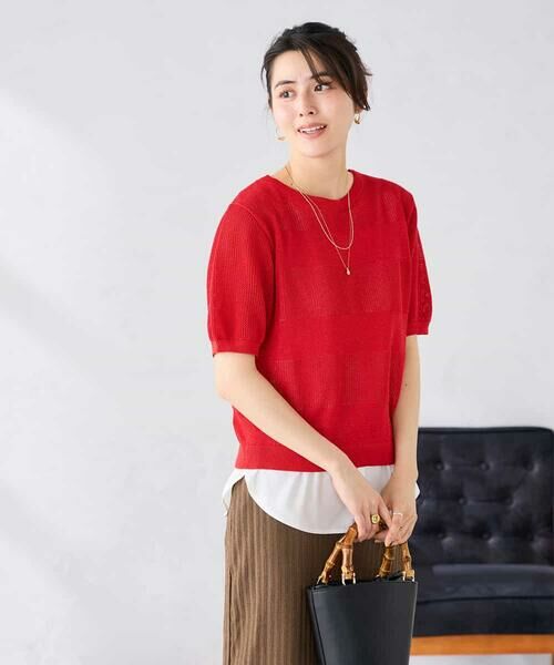 a.v.v / アー・ヴェ・ヴェ ニット・セーター | ラメッシュボーダープルオーバー | 詳細3
